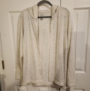 H2 Hannah Open Front Hooded Cardigan